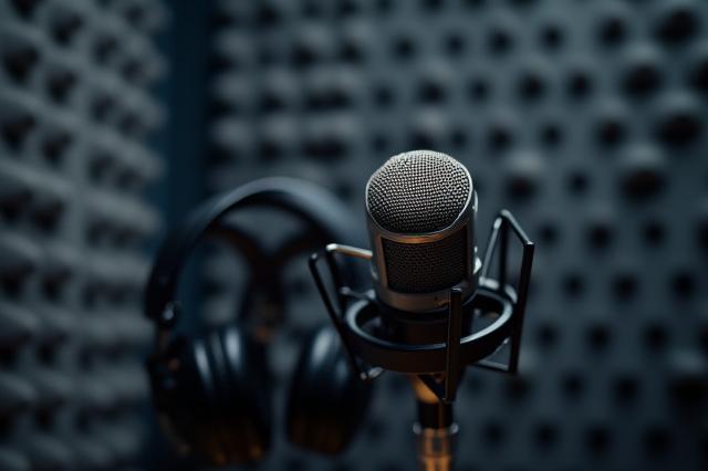 Microphone de qualité professionnelle pour l'enregistrement de podcasts